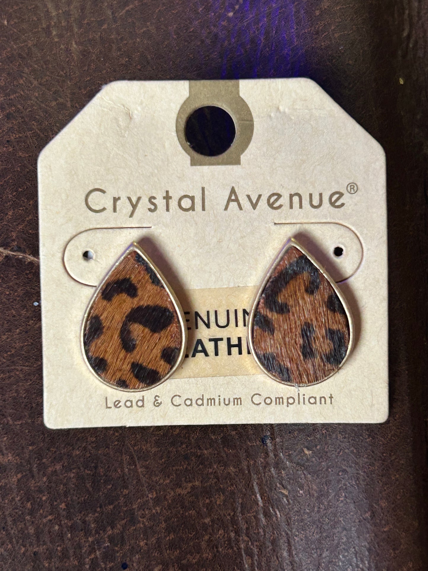 Leopard studs