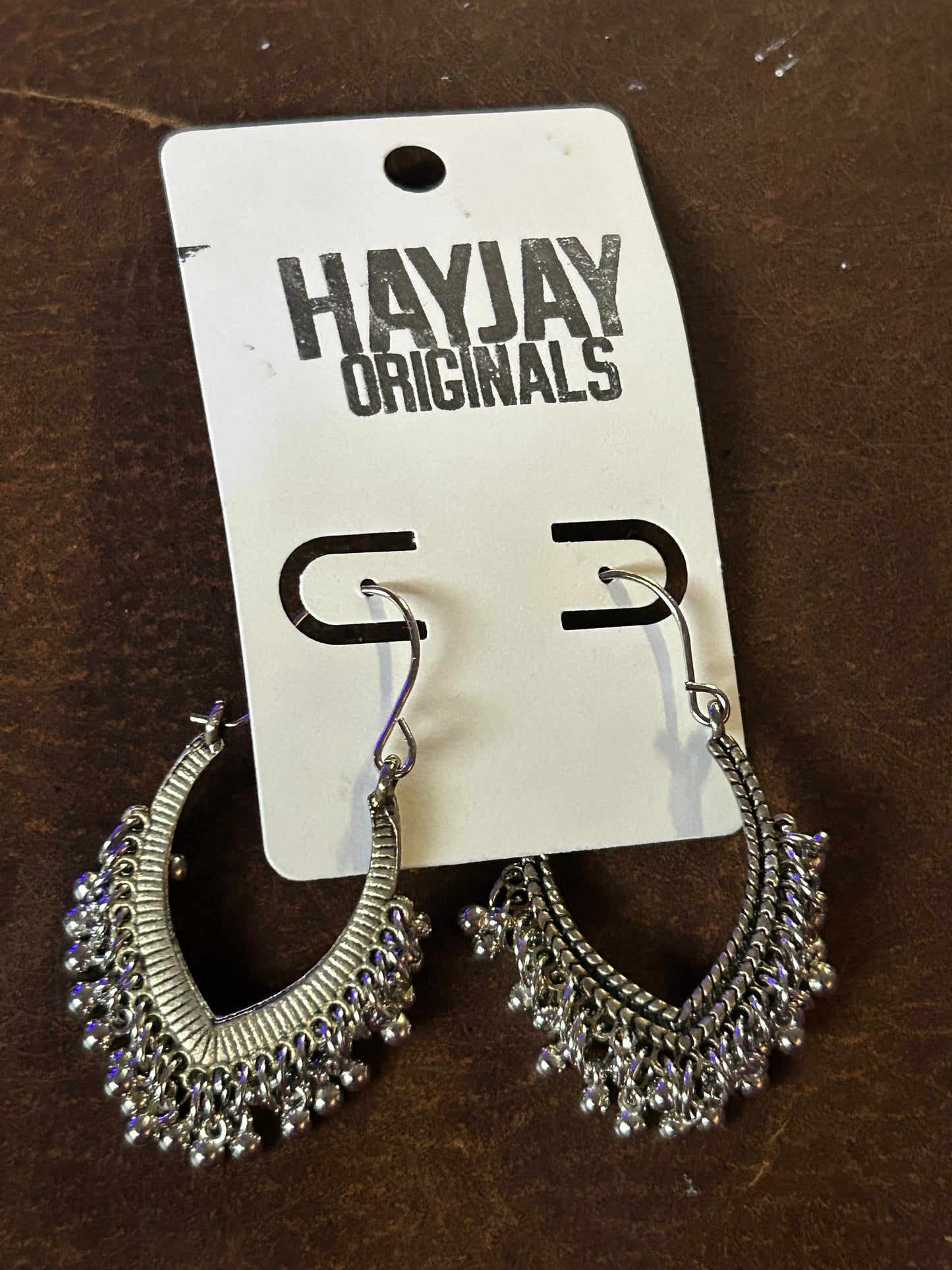 Silver earrings