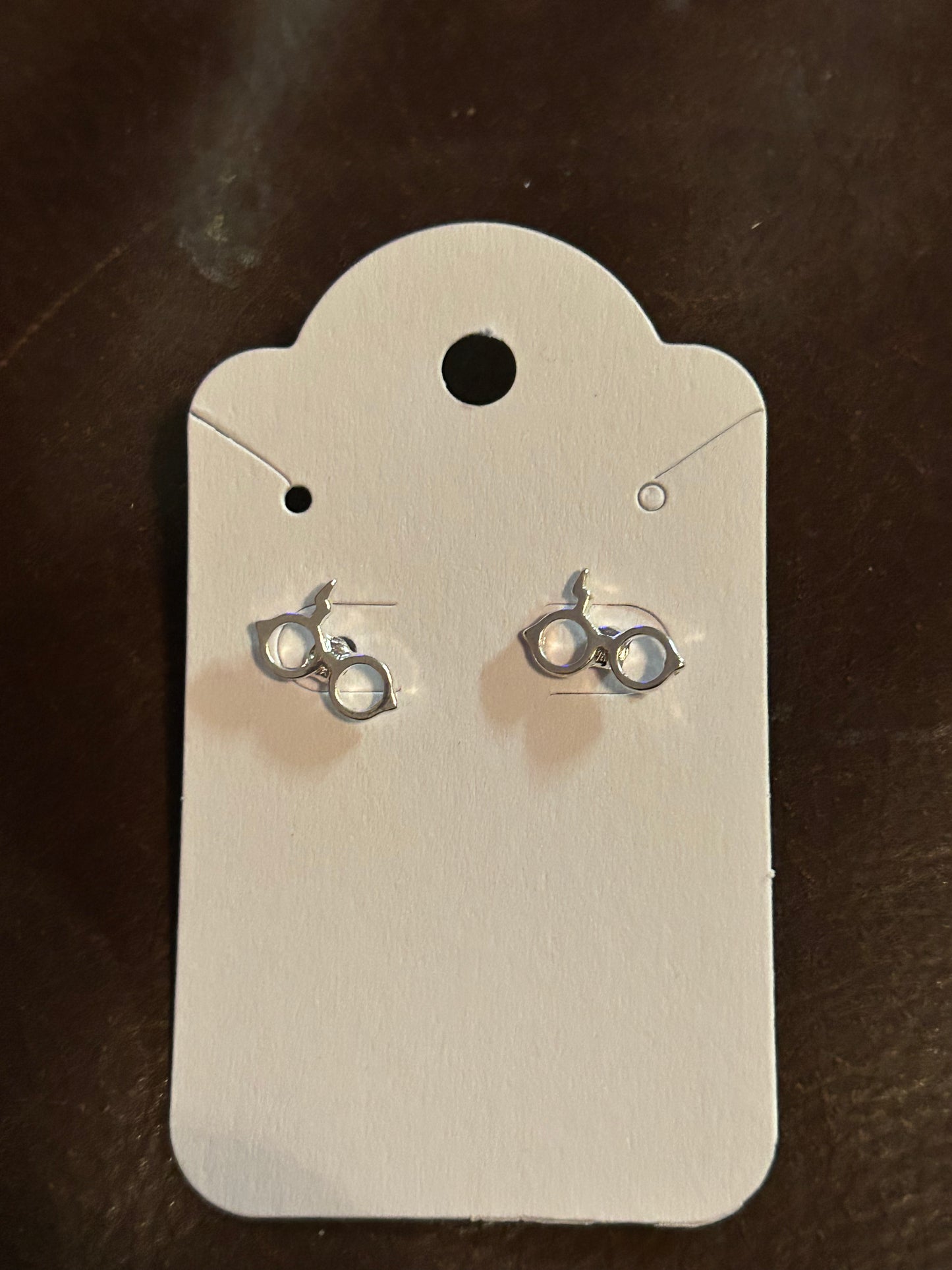 Silver HP glasses studs