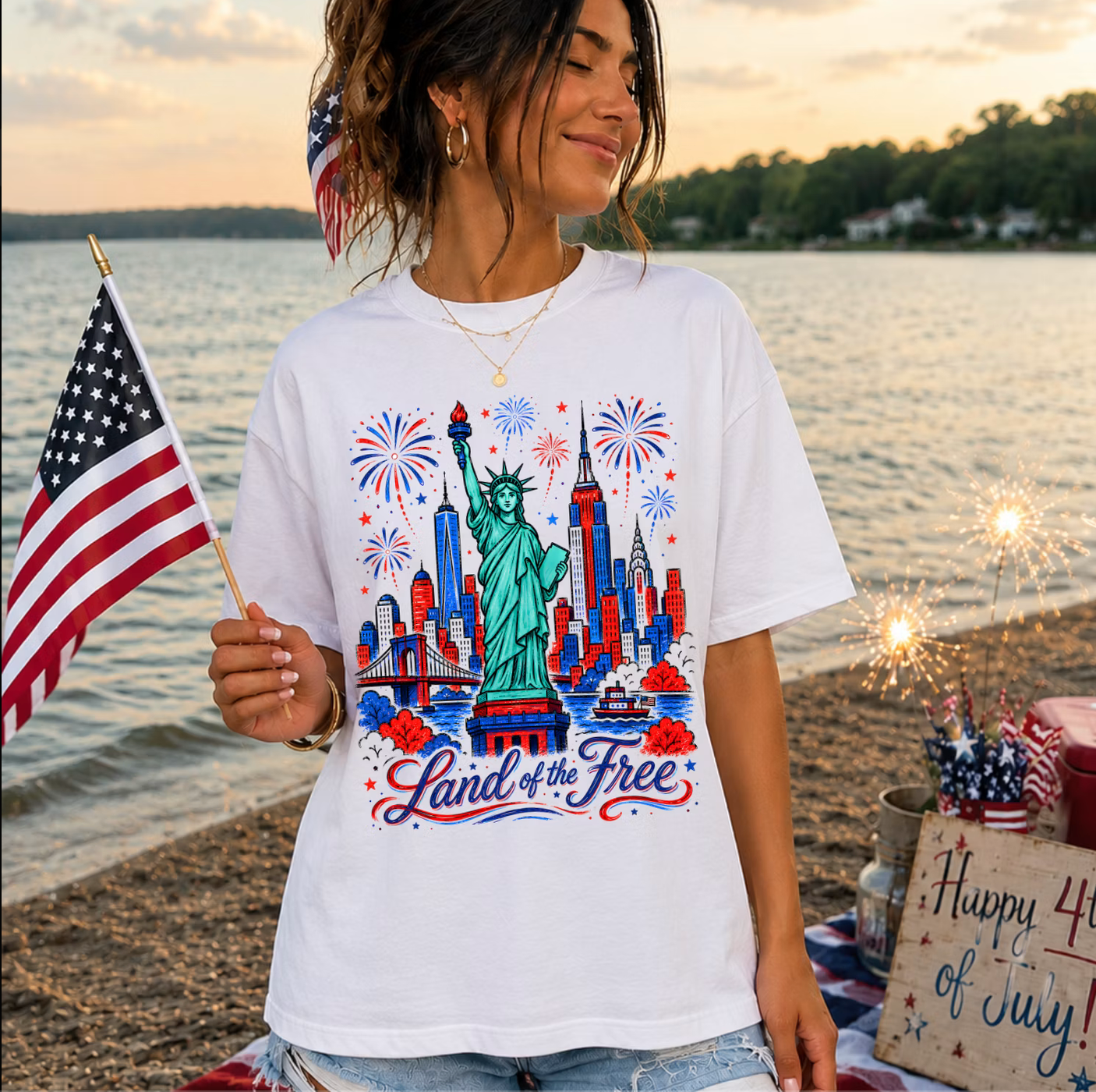 Land of the free tee