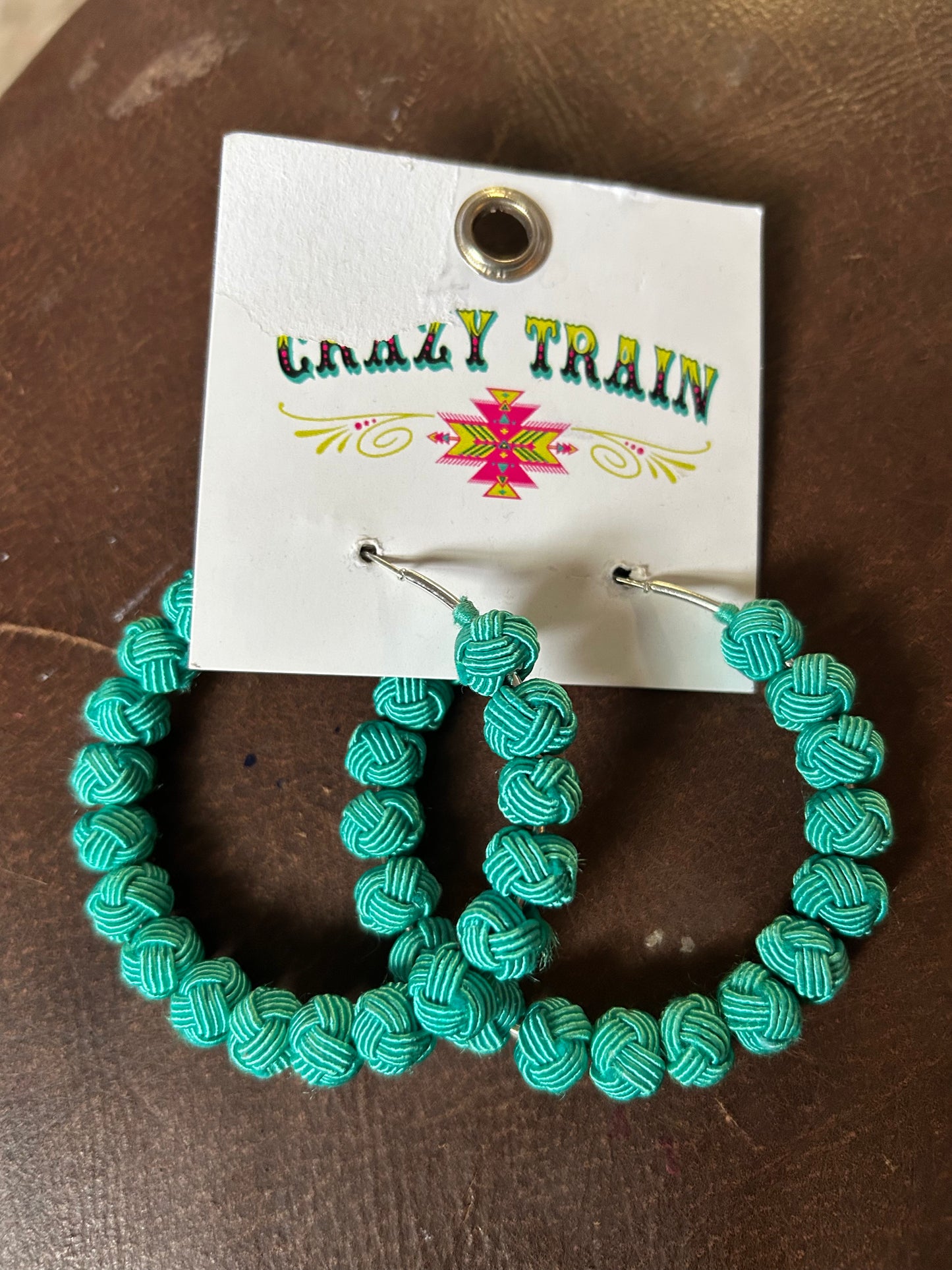 Turquoise hoops