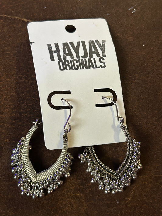 Silver earrings