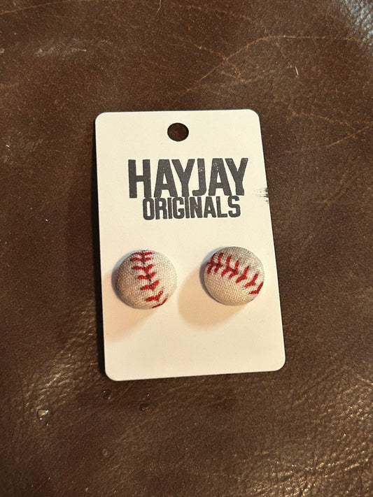 Baseball Button studs