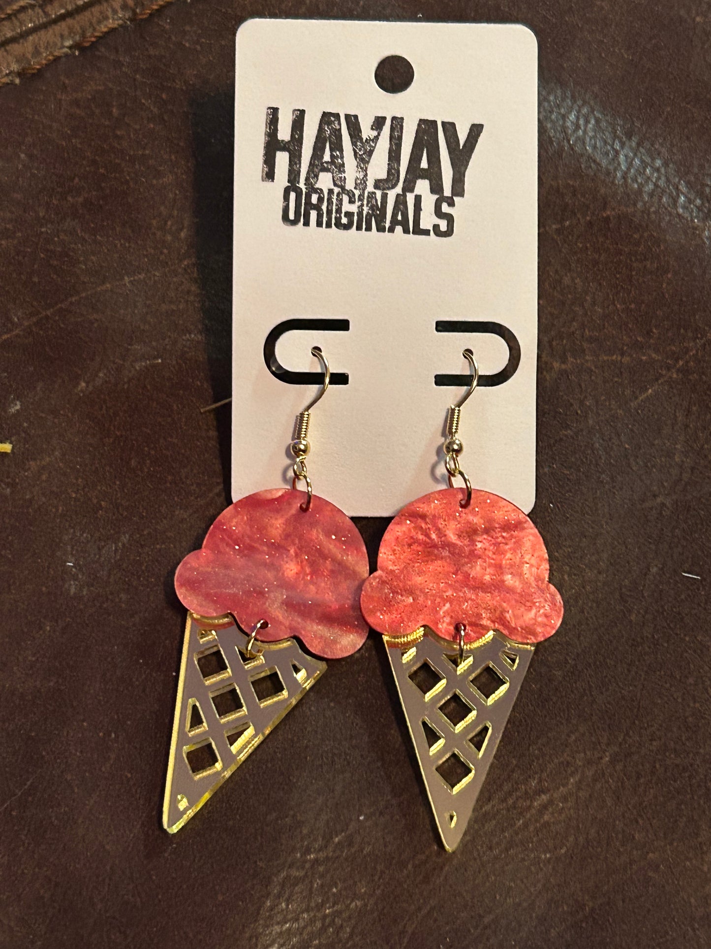 Ice cream earrings