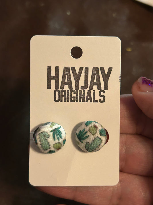 Cactus button studs