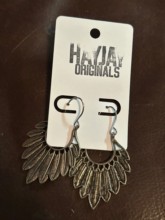 Feather earrings