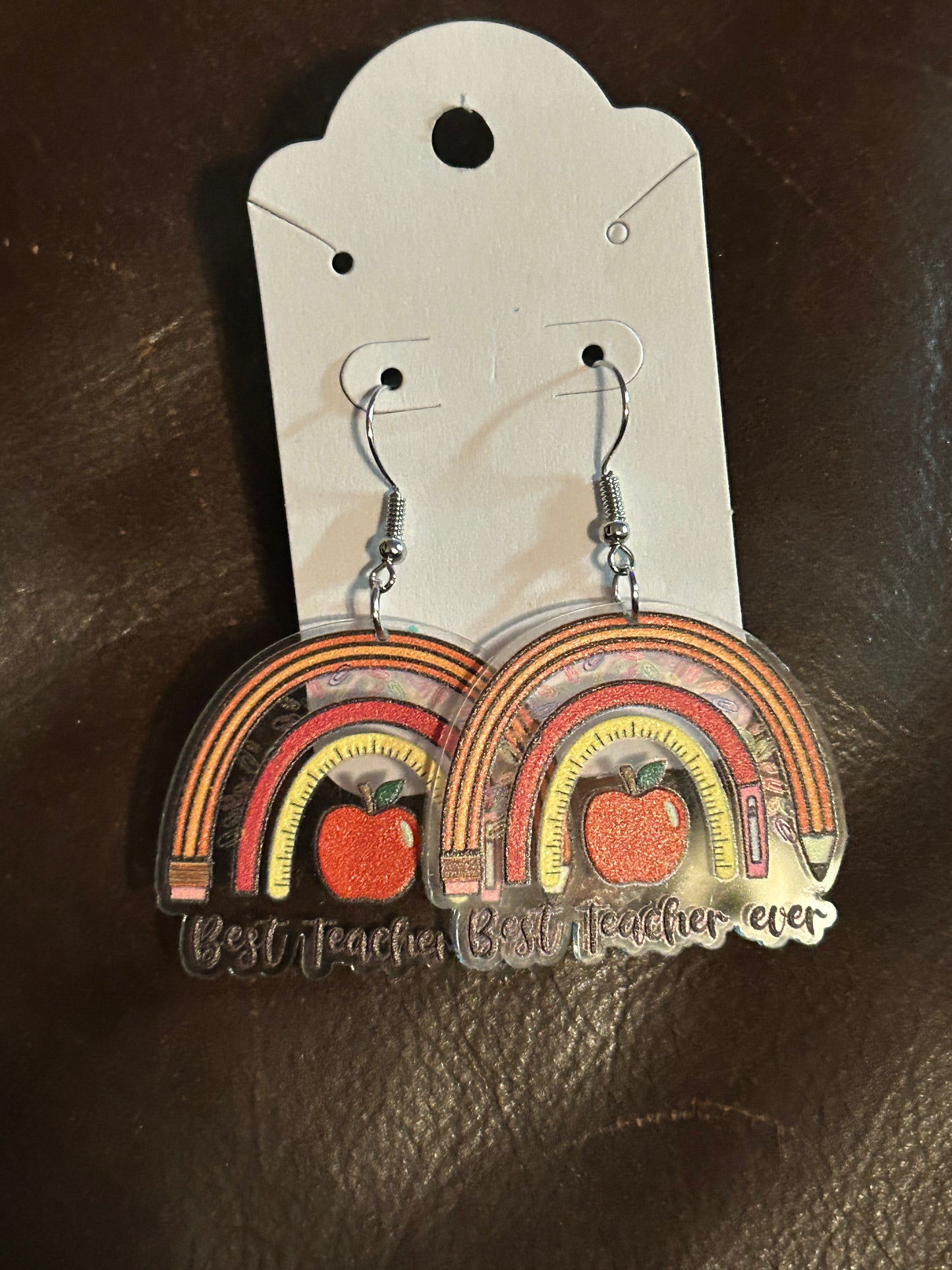 Best teacher ever earrings