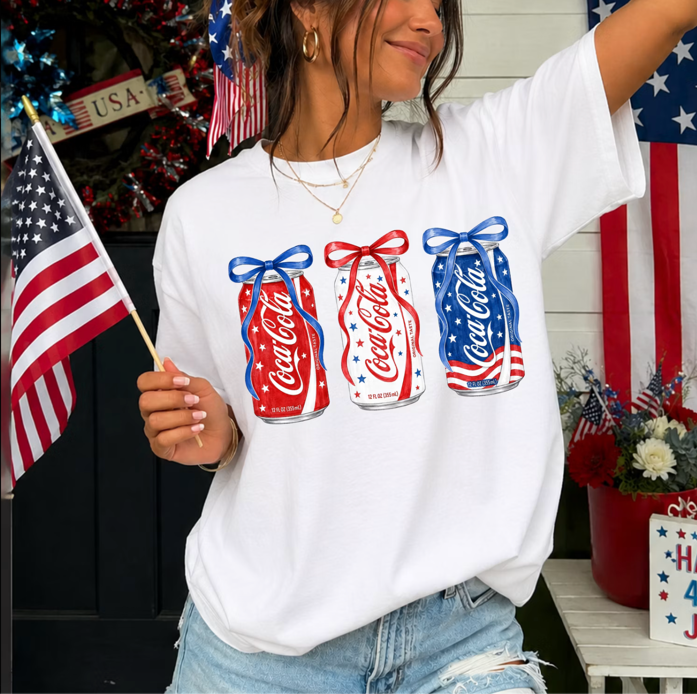 CC flag tee