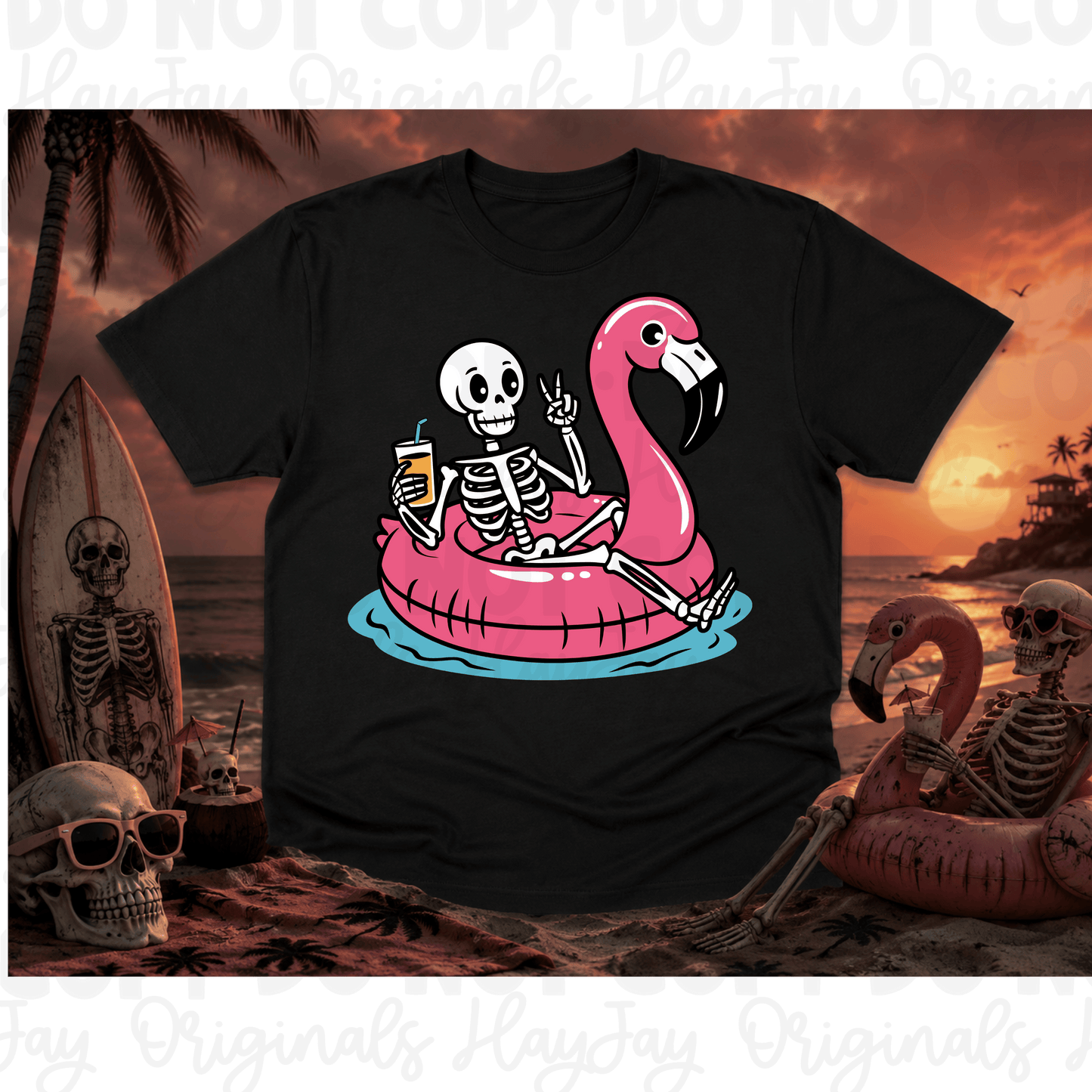 Skelly floaty tee