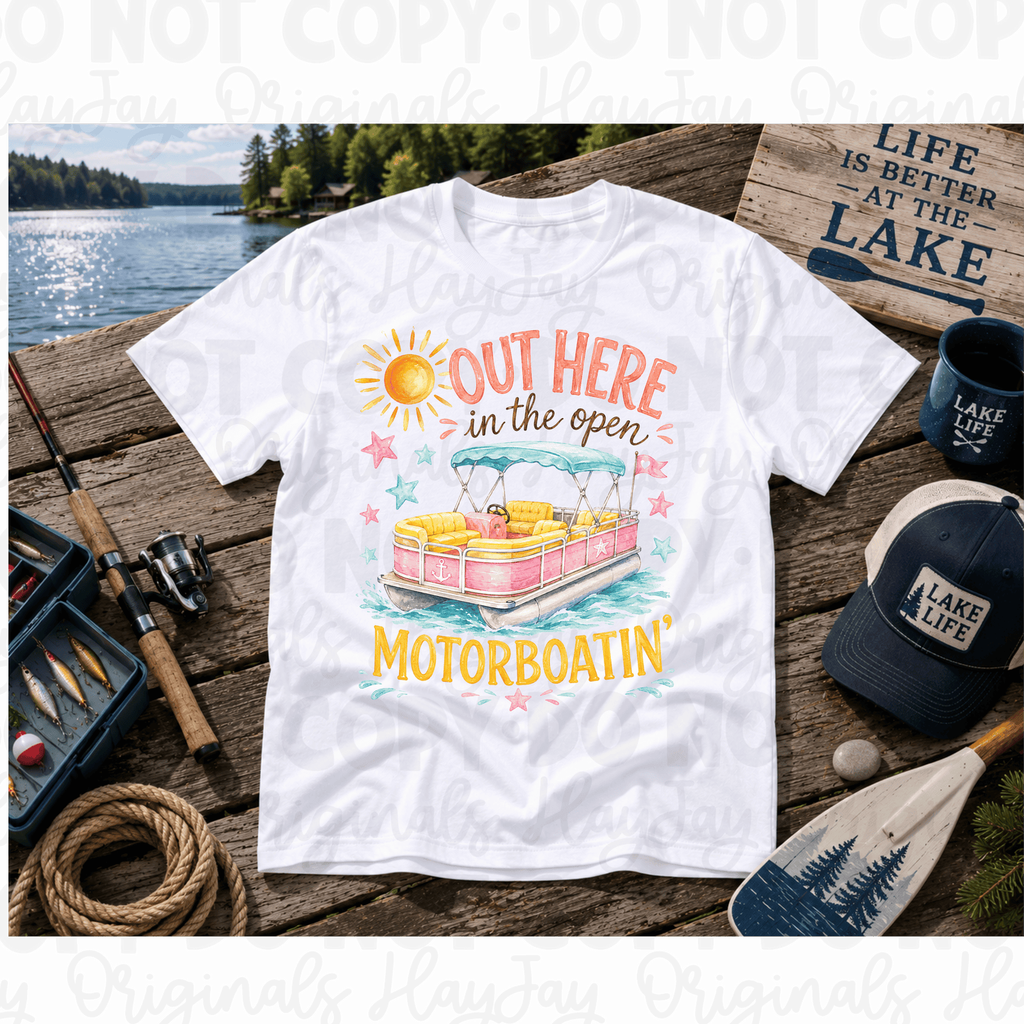 Motorboatin tee