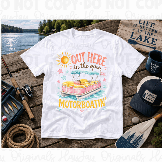 Motorboatin tee