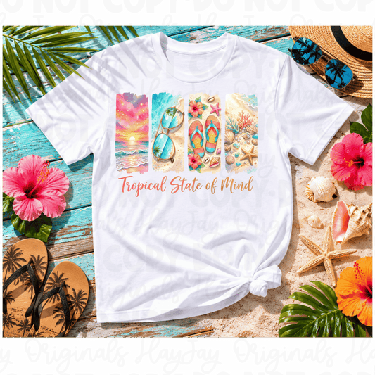 Tropical mind tee